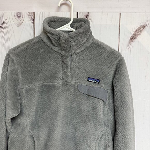 Patagonia Re-Tool Snap-T Fleece Women’s Medium Feather Gray EUC - Picture 2 of 9